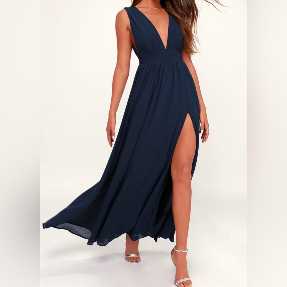 Heavenly Hues navy Maxi Dress